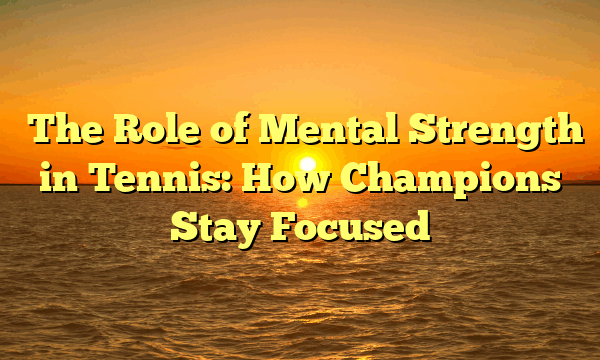 ﻿The Role of Mental Strength in Tennis: How Champions Stay Focused