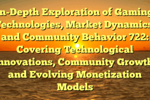 in-Depth Exploration of Gaming Technologies, Market Dynamics, and Community Behavior 722: Covering Technological Innovations, Community Growth, and Evolving Monetization Models