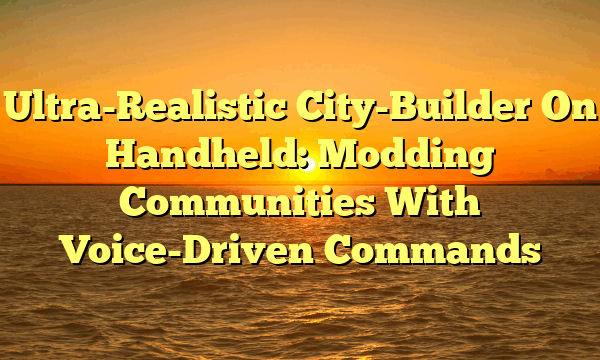 Ultra-Realistic City-Builder On Handheld: Modding Communities With Voice-Driven Commands Ultra-Realistic City-Builder On Handheld: Modding Communities With Voice-Driven Commands