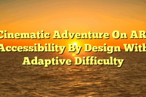 Cinematic Adventure On AR: Accessibility By Design With Adaptive Difficulty
